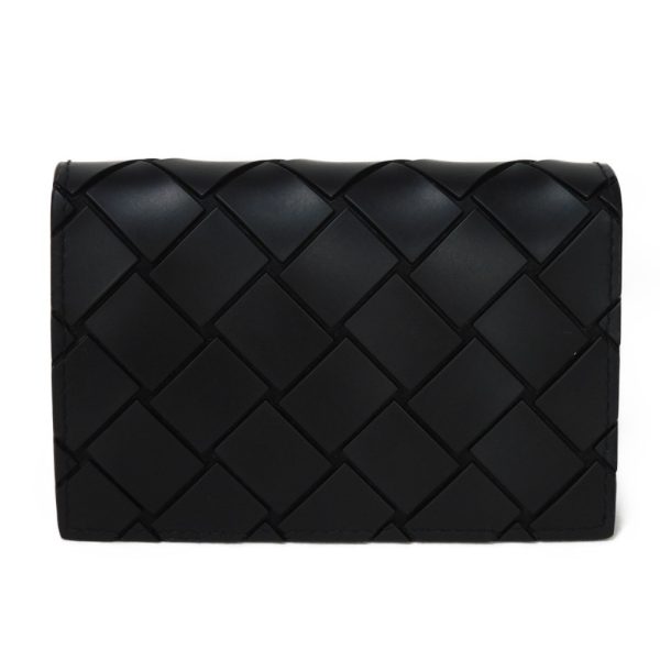 06227h 1 Bottega Veneta Card Case Leather Black