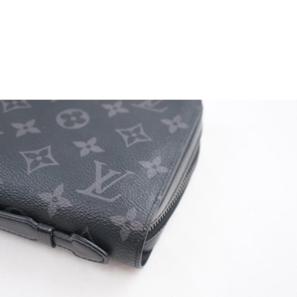 06619 8 Louis Vuitton Xl Eclipse Pouch Bag Monogram Grey