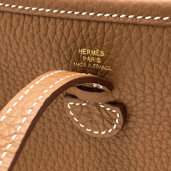 069426cc 09 Hermes Evelyne Tpm Taurillon Clemence Rare U Stamped Crossbody Bag Gold brown