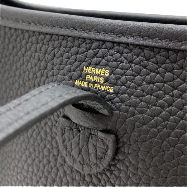 069426cc noir 10 Hermes Evelyne Tpm Taurillon Clemence Rare U Stamped Crossbody Bag Black Noir