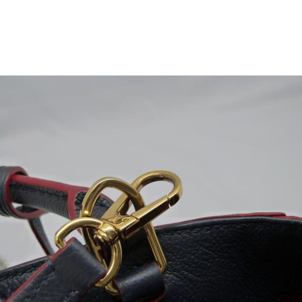 06992 10 Louis Vuitton Montaigne MM Marine Rouge Bag Navy