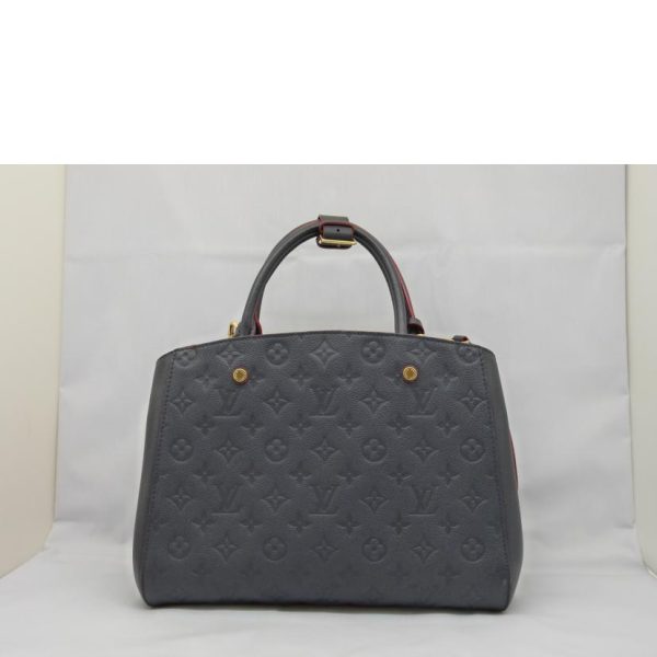 06992 2 Louis Vuitton Montaigne MM Marine Rouge Bag Navy