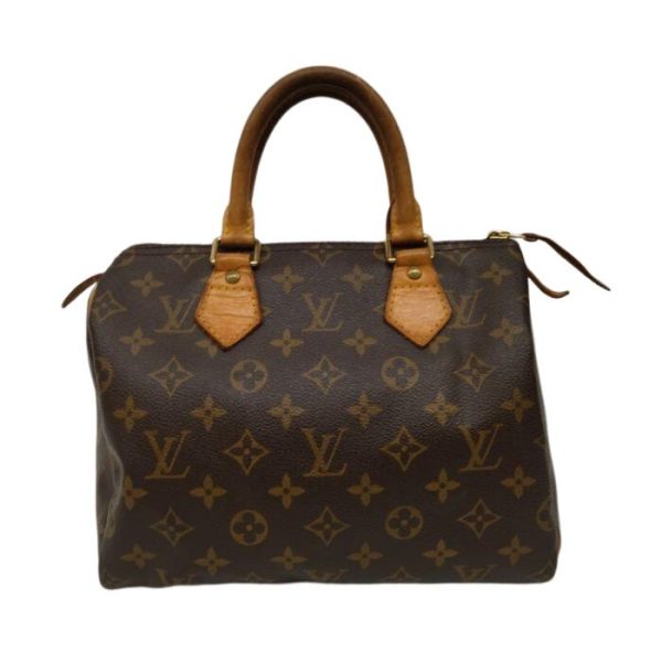 0724 2 2 Louis Vuitton Speedy 25 Monogram Handbag Brown