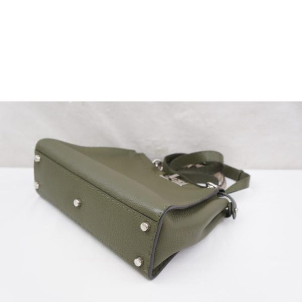 07464 5 Fendi Celeria Peekaboo Bag Green