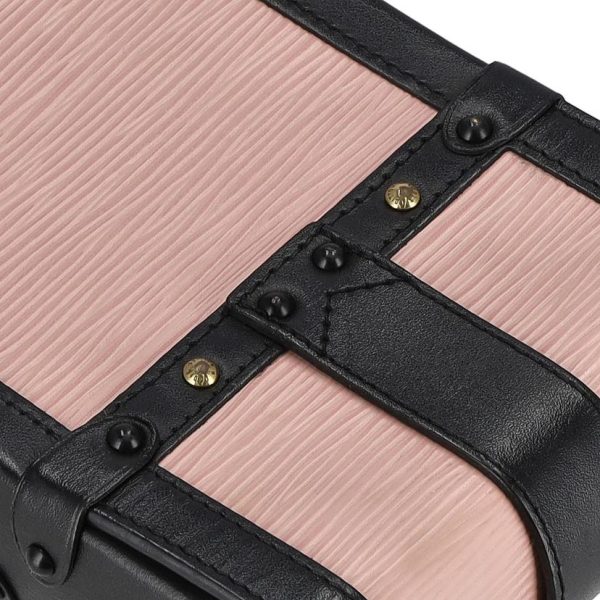 07771 8 Louis Vuitton Pochette Trunk Vertical Epi Rose Ballerine