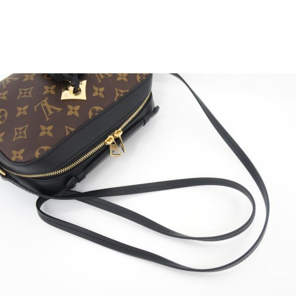 08112 4 Louis Vuitton Saintonge Monogram Handbag Black