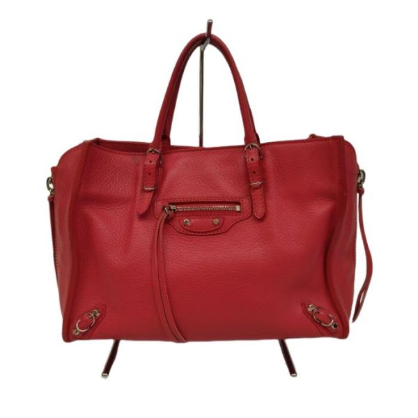 0823 3 1 Balenciaga Paper Mini 2way Shoulder Handbag Red