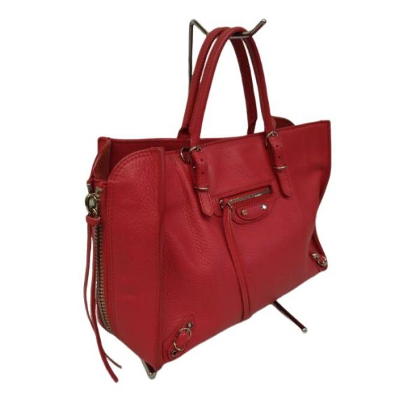 0823 3 3 Balenciaga Paper Mini 2way Shoulder Handbag Red