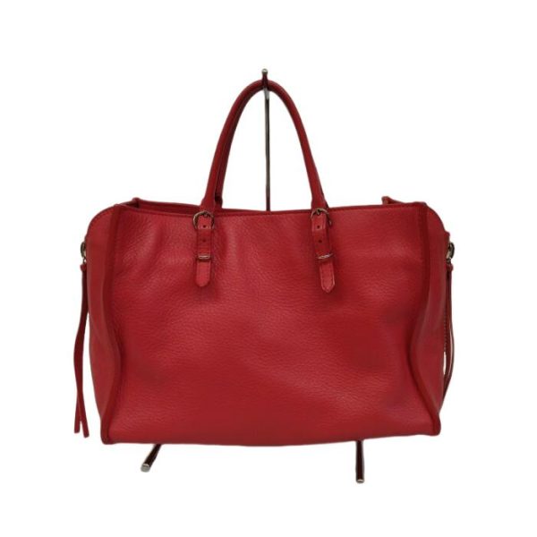 0823 3 4 Balenciaga Paper Mini 2way Shoulder Handbag Red