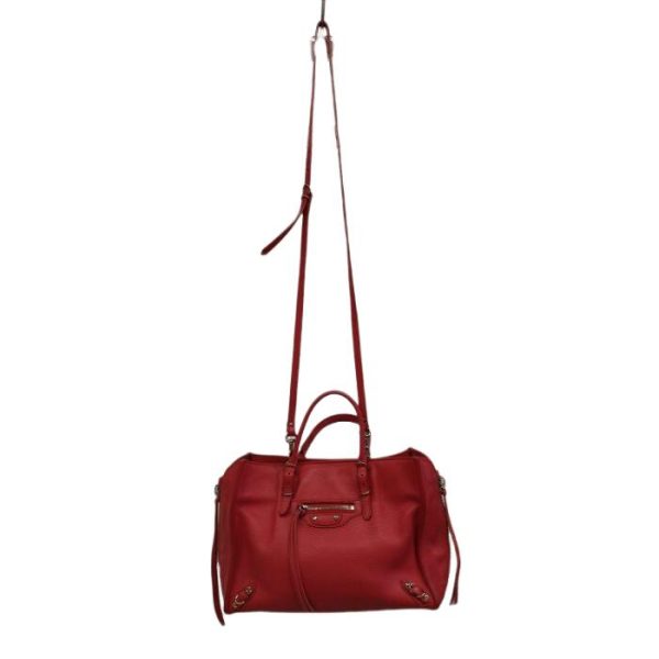 0823 3 5 Balenciaga Paper Mini 2way Shoulder Handbag Red