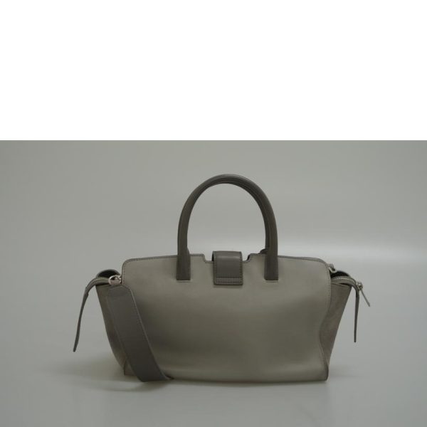 08708 2 Saint Laurent Baby Down Cabas Bag Gray