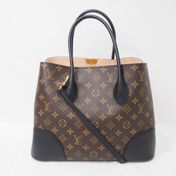 09220 2 Louis Vuitton Flandrine Monogram Handbag Brown