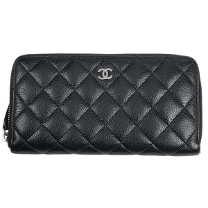 1000043894597 11 Chanel Deauville Long Wallet Black