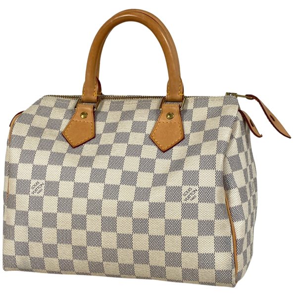 1000047711982 11 Louis Vuitton Speedy 25 Damier Azur White