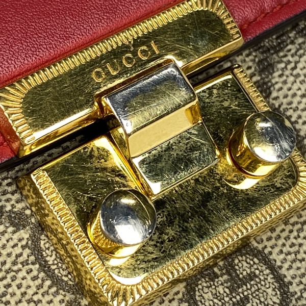 1000048461831 15 Gucci GG Pattern Long Wallet Bill Compartment Coin Purse Coated Canvas Beige Red