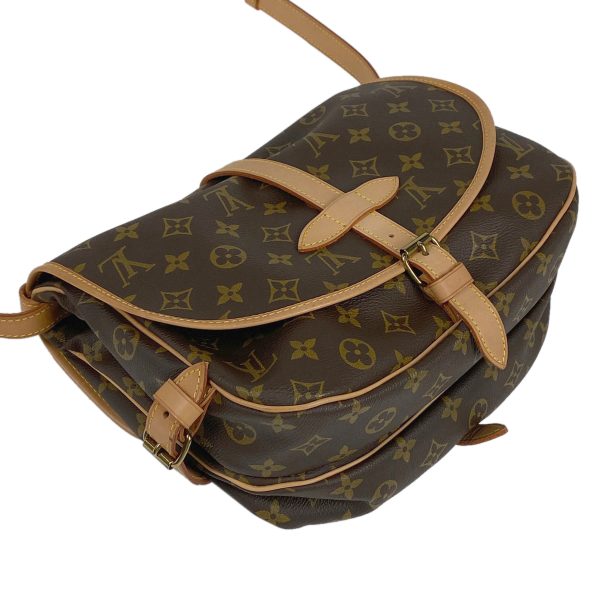 1000051082207 12 Louis Vuitton Saumur 30 Crossbody Bag Monogram Brown