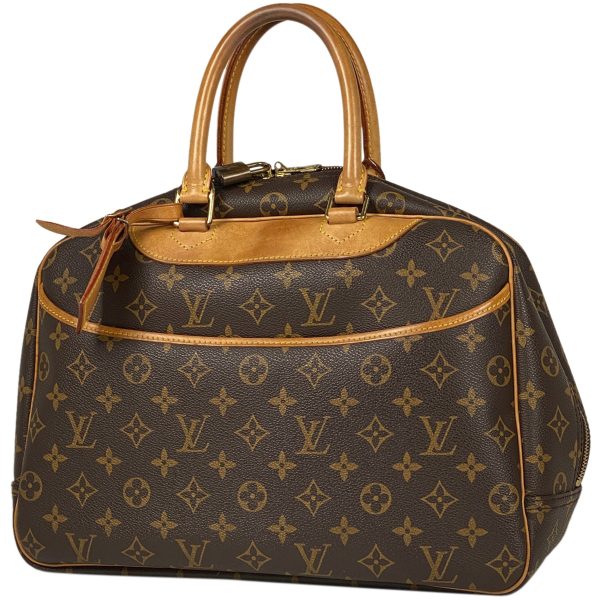 1000051649738 11 Louis Vuitton Deauville Handbag Bowling Vanity Monogram Brown