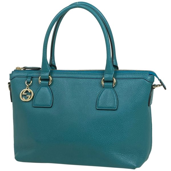 1000051656552 11 Gucci Interlocking G Handbag Leather Turquoise Blue