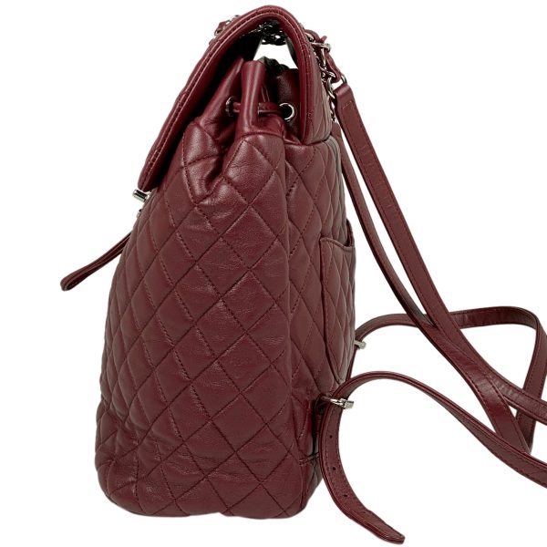 1000053081185 12 Chanel Coco Mark Chain Rucksack CC Matelasse Backpack Leather Bordeaux