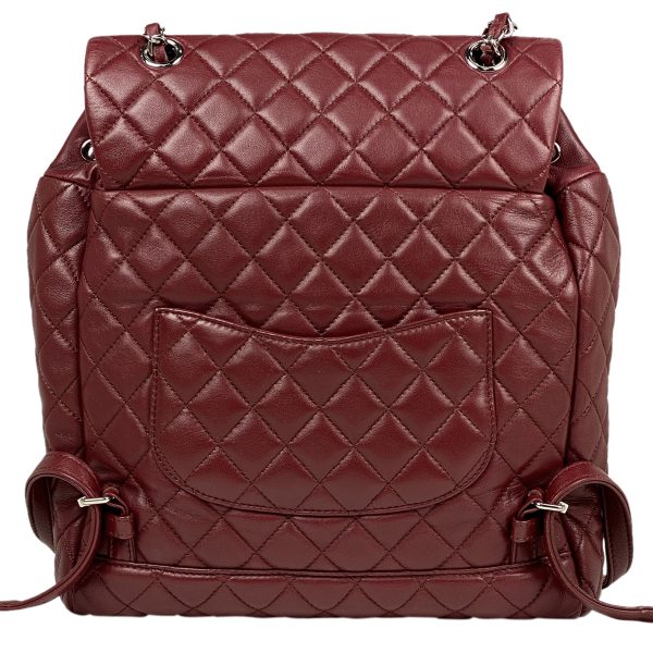 1000053081185 13 Chanel Coco Mark Chain Rucksack CC Matelasse Backpack Leather Bordeaux