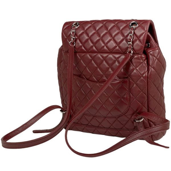 1000053081185 15 Chanel Coco Mark Chain Rucksack CC Matelasse Backpack Leather Bordeaux