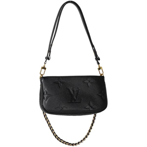 1000053081703 13 Louis Vuitton Multy Pochette Accessoire Monogram Empreinte Black