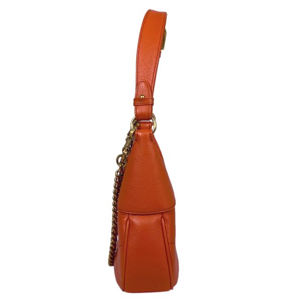 1000053602946 12 Gucci Aphrodite Small Shoulder Bag 2WAY Chain Crossbody Leather Orange