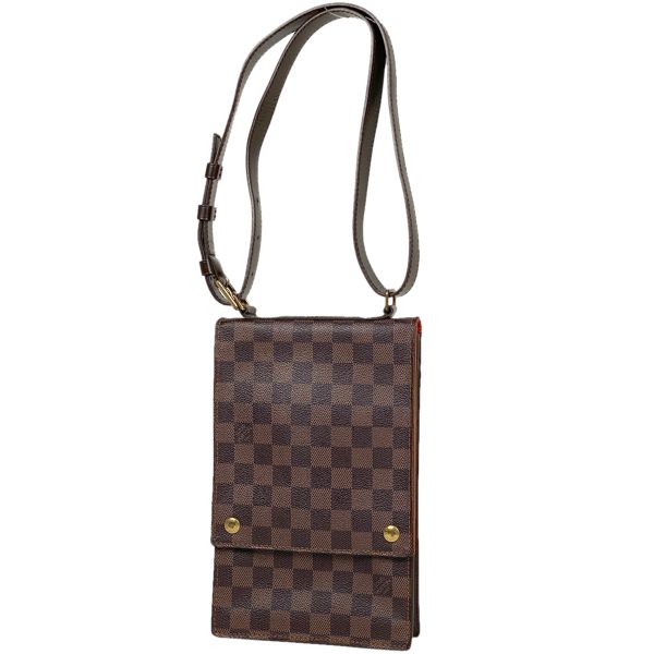 1000055200737 11 Louis Vuitton Portobello Shoulder Pochette Damier Brown