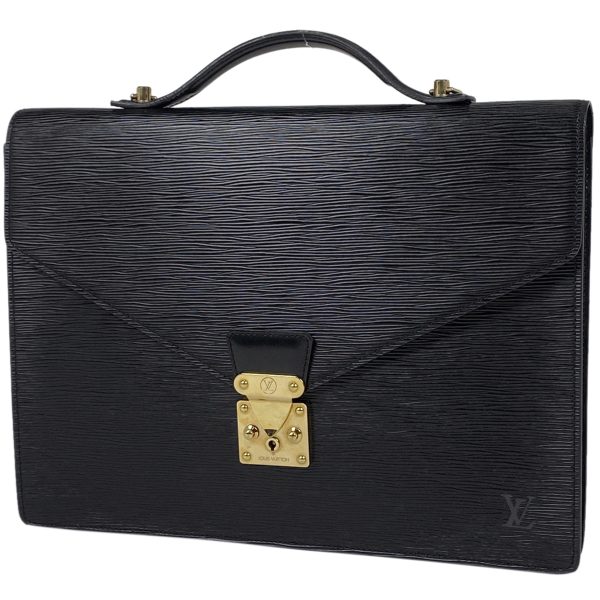 1000057090367 11 Louis Vuitton Porte De Cuman Bandouliere 2WAY Briefcase Epi Black