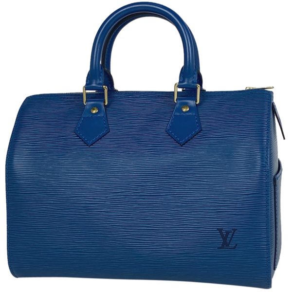 1000057125854 11 Louis Vuitton Speedy 25 Handbag Epi Blue