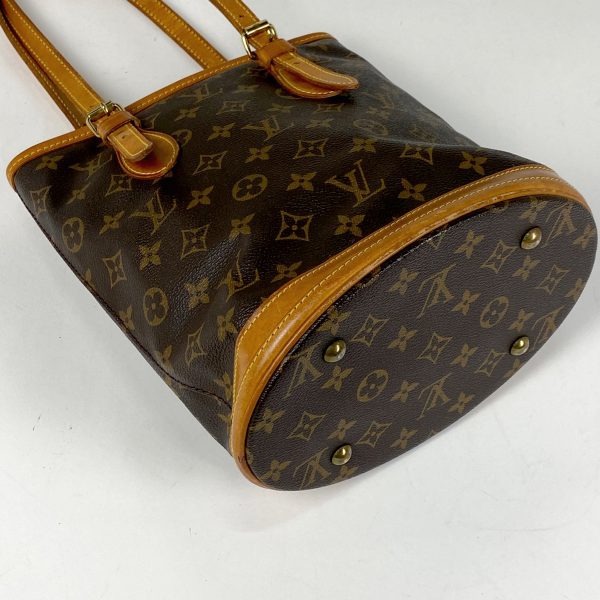 1000057895344 12 Louis Vuitton Petit Bucket PM Shoulder Bag Monogram Brown