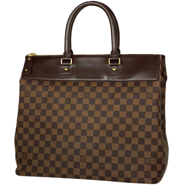 1000058317074 11 Louis Vuitton Greenwich PM Handbag Travel Boston Bag Damier Brown