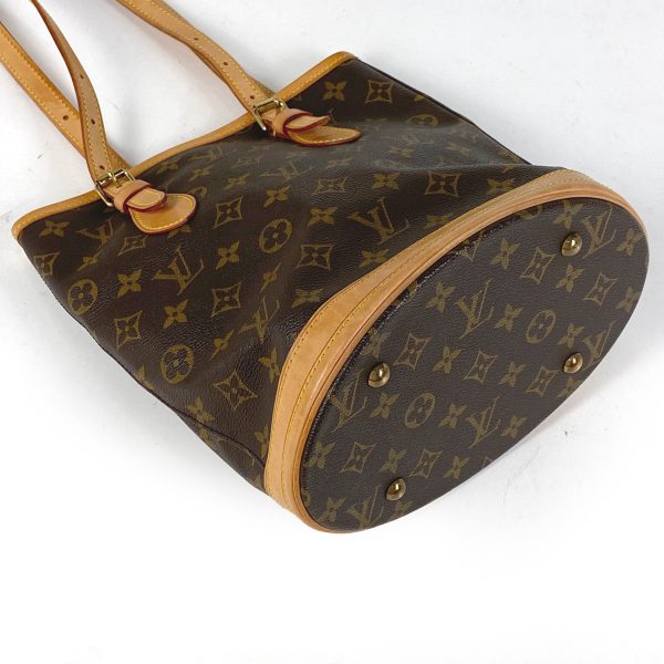 1000058485513 12 Louis Vuitton Petit Bucket PM Shoulder Bag Monogram Brown