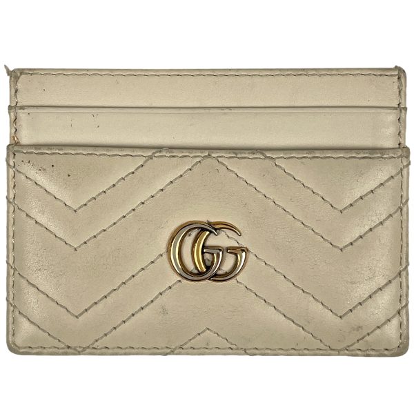 1000058855743 11 Gucci GG Marmont Card Case Leather Ivory