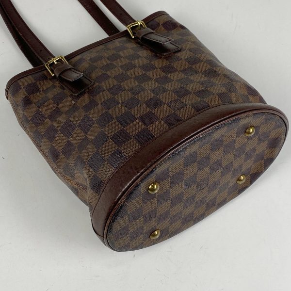 1000058861119 12 Louis Vuitton Bucket Shoulder Tote Bag Damier Brown