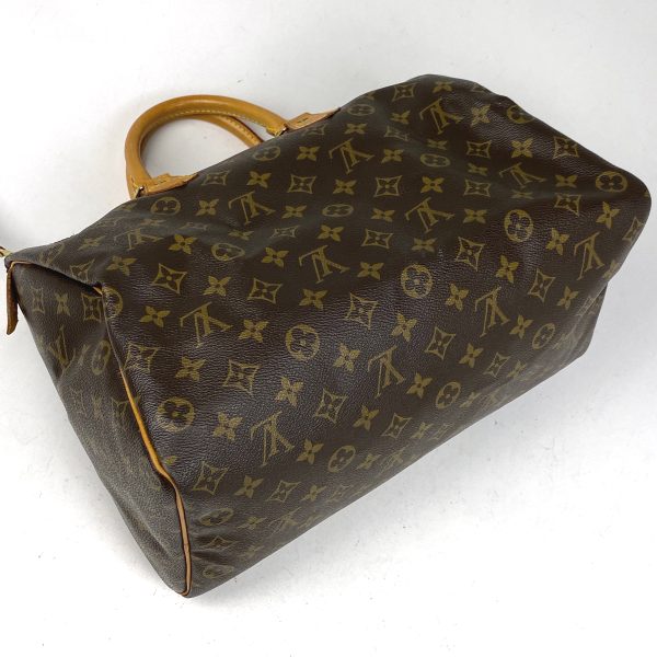 1000059088133 12 Louis Vuitton Speedy 35 Boston Bag Monogram Brown