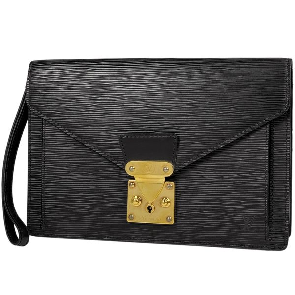 1000059089260 11 Louis Vuitton Pochette Serie Dragonne Epi Black