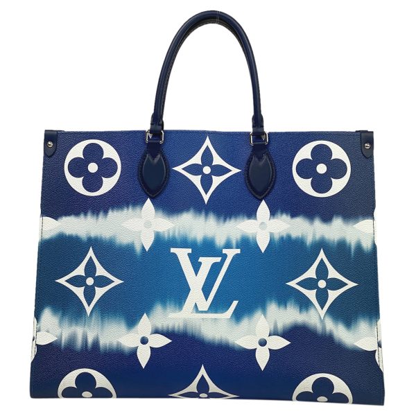 1000059379118 13 Louis Vuitton On the Go GM LV Escale 2WAY Shoulder Bag Tie Dye Monogram Blue