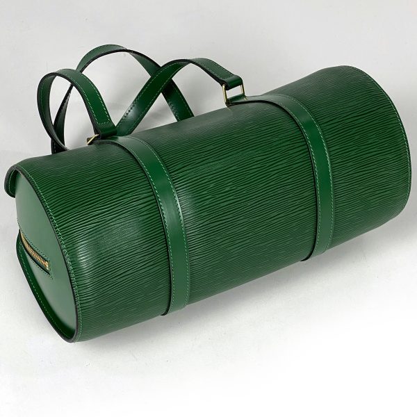 1000059827732 12 Louis Vuitton Soufflo Handbag Cylindrical Epi Borneo Green