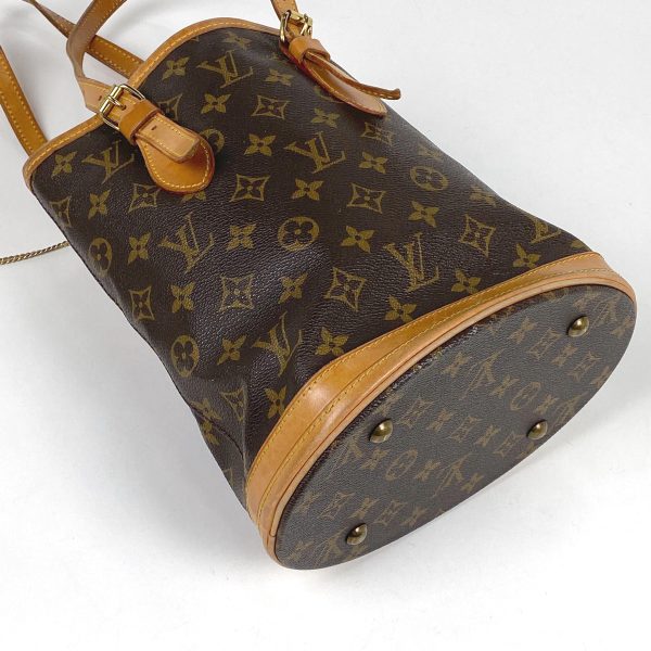 1000059828562 12 Junk Item Louis Vuitton Petit Bucket PM Shoulder Bag Monogram Brown