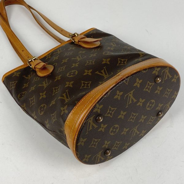 1000060013988 12 Louis Vuitton Petit Bucket PM Shoulder Bag Monogram Brown