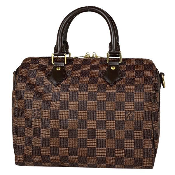 1000060235458 13 Louis Vuitton Speedy Bandouliere 25 2WAY Shoulder Bag Damier Brown