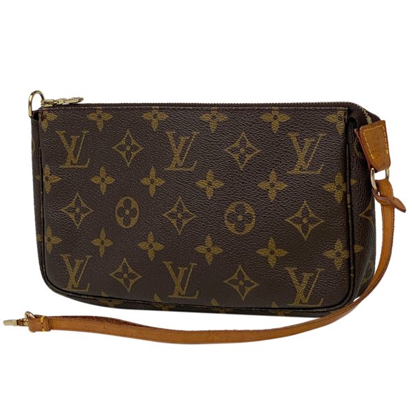 1000060475007 11 Louis Vuitton Pochette Accessories Makeup Pouch Monogram Brown