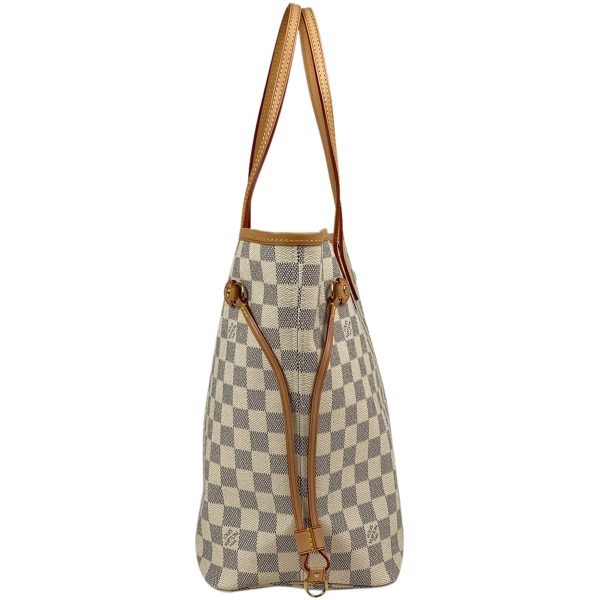 1000060692794 12 Louis Vuitton Neverfull MM Shopping Tote Bag Damier White