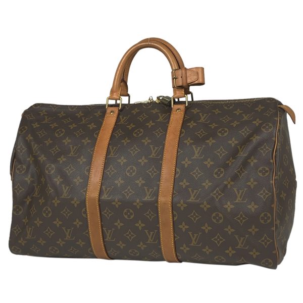 1000060696440 11 Louis Vuitton Keepall 50 Handbag Monogram Brown