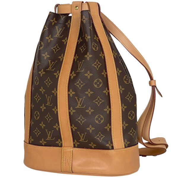 1000060709881 11 Louis Vuitton Randonnée PM Monogram Drawstring Shoulder Bag Brown