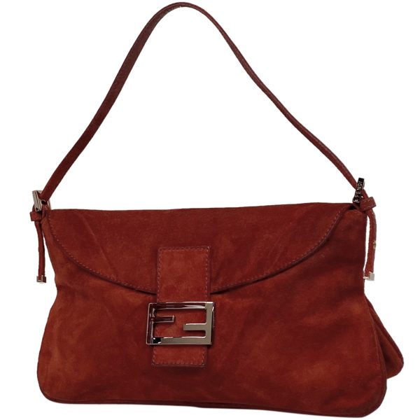 1000060799127 11 Fendi Zucca Logo Shoulder Bag Handbag Shoulder Bag Suede Red