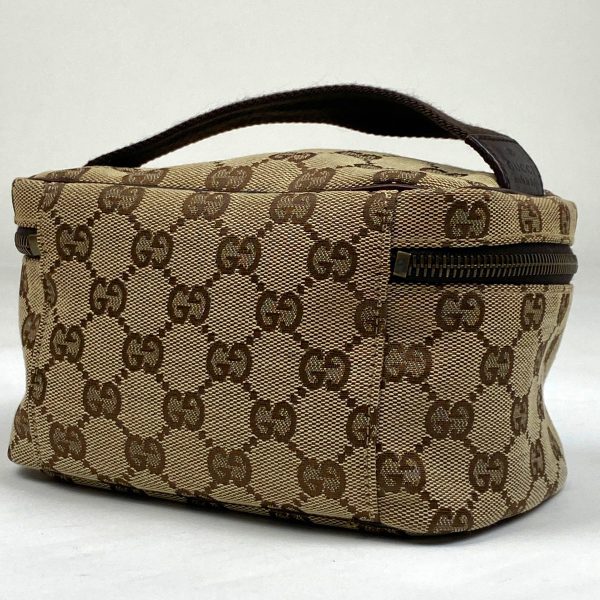 1000060863880 12 Gucci GG Pattern Vanity Bag Makeup Accessory Pouch GG Canvas Brown