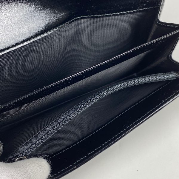 1000061041492 13 Gucci GG Implement Bifold Long Wallet Billfold Coin Purse Coated Canvas Black