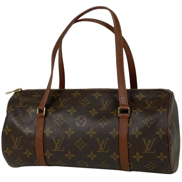 1000061261029 11 Louis Vuitton Papillon 30 Barrel Cylindrical Handbag Monogram Brown